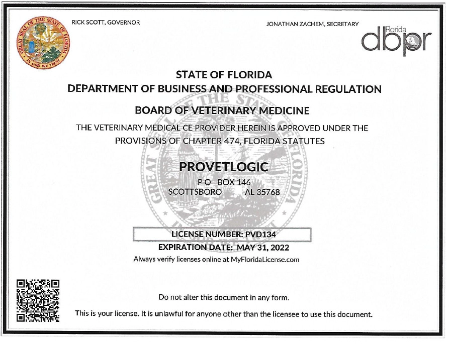 Veterinary Continuing Education ProVetLogic Continuing Education License Veterinary Continuing Education