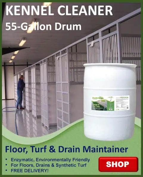 Web Featured Kennel Cleaner 55 Gallon Drum_480 Kennel and Turf Care