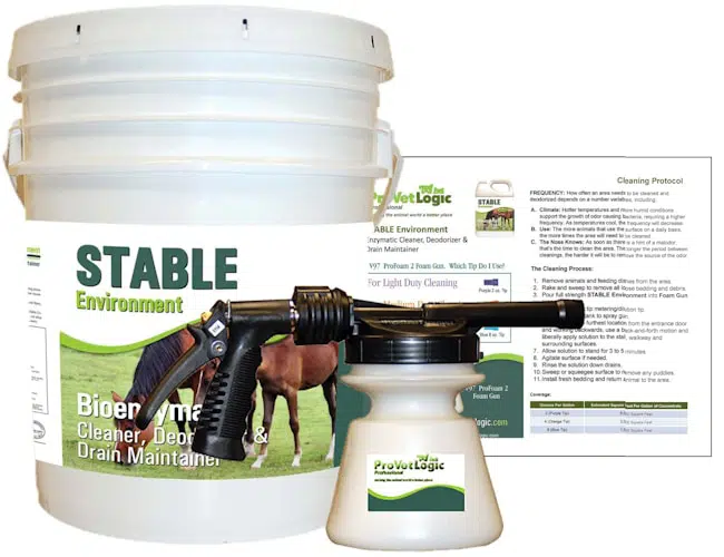 Stable Cleaner System, Barn &Amp; Coop Cleaning Kit –5 Gallons 3 Stable Environment Kit 5 Gallons