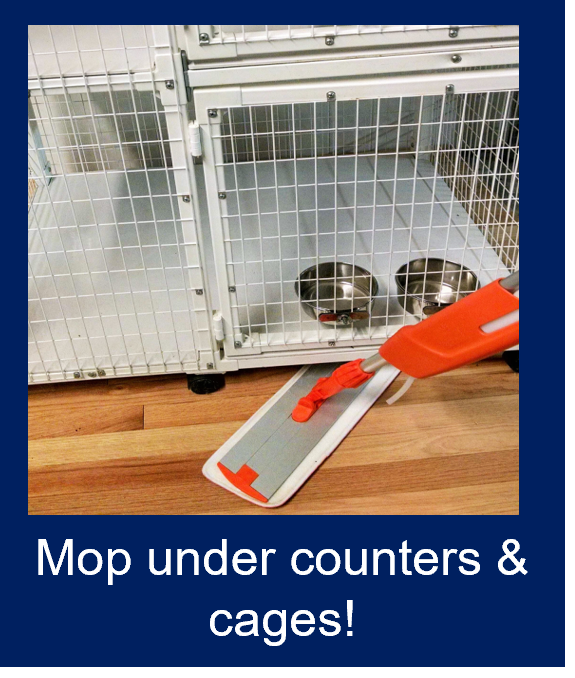 ProMop cleans under cages