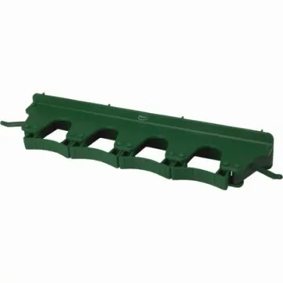 Cleaning Brush Short Handle Stiff Bristle Green 10 Tool Hanger Green