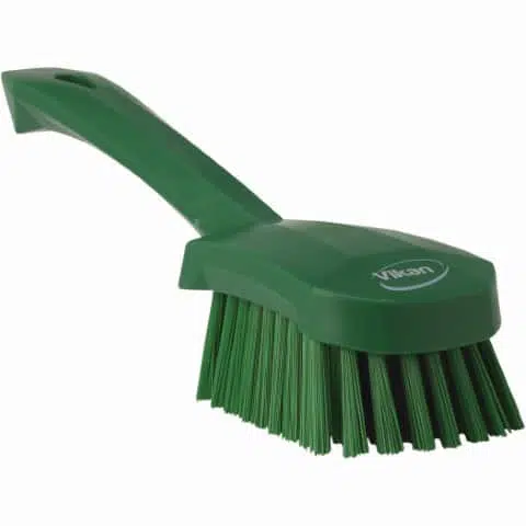 Cleaning Brush Short Handle Stiff Bristle Green 1 Brush, Short Handle, Soft Bristle Green