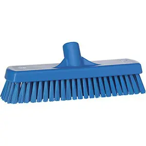 Handle Ultra Hygiene 51 Inch Blue 6 Deck Brush Stiff Bristle Blue